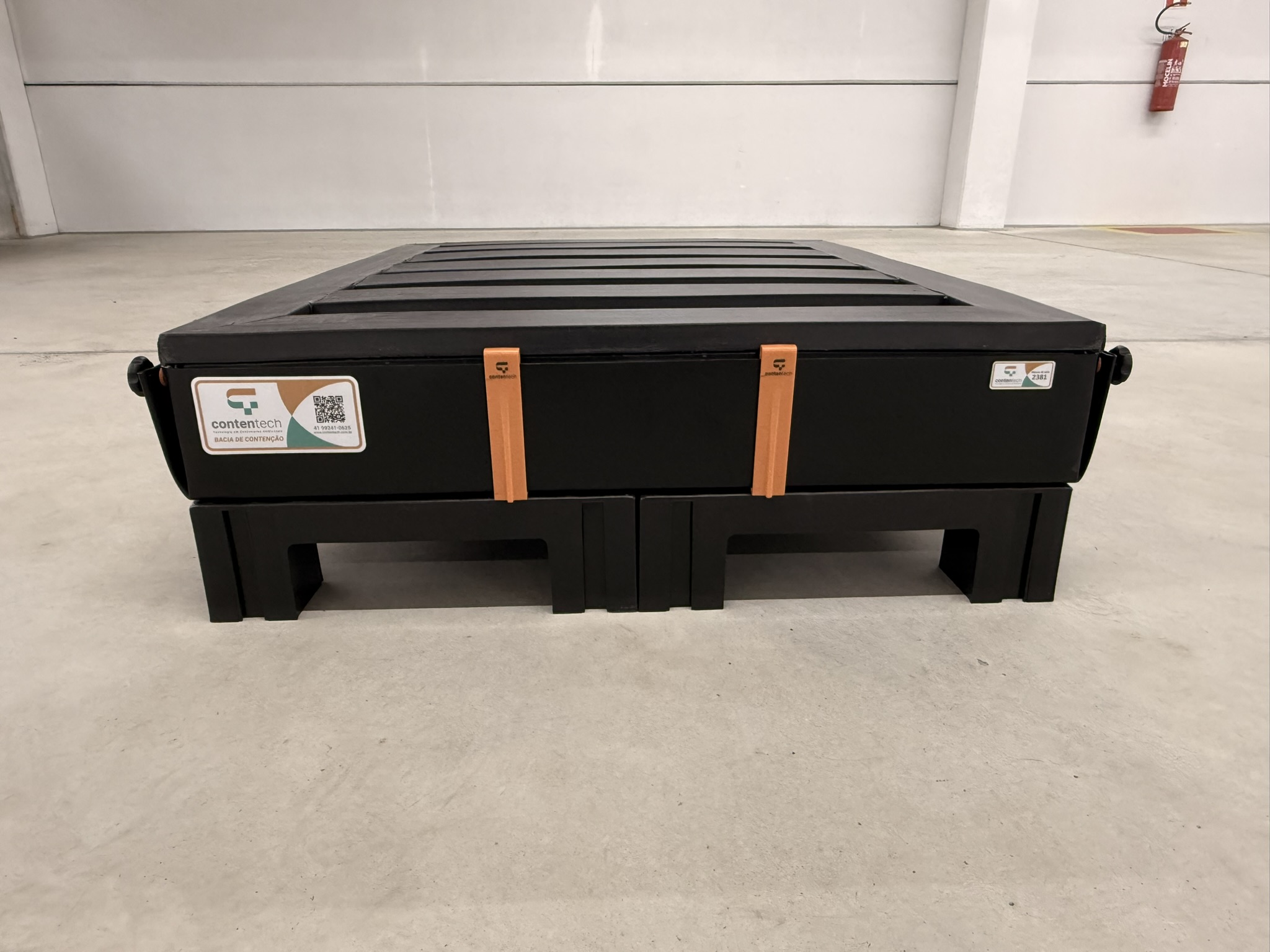 Bacia de Contenção para 1 pallet PBR superior - 1,00m x 1,20m x 0,15m