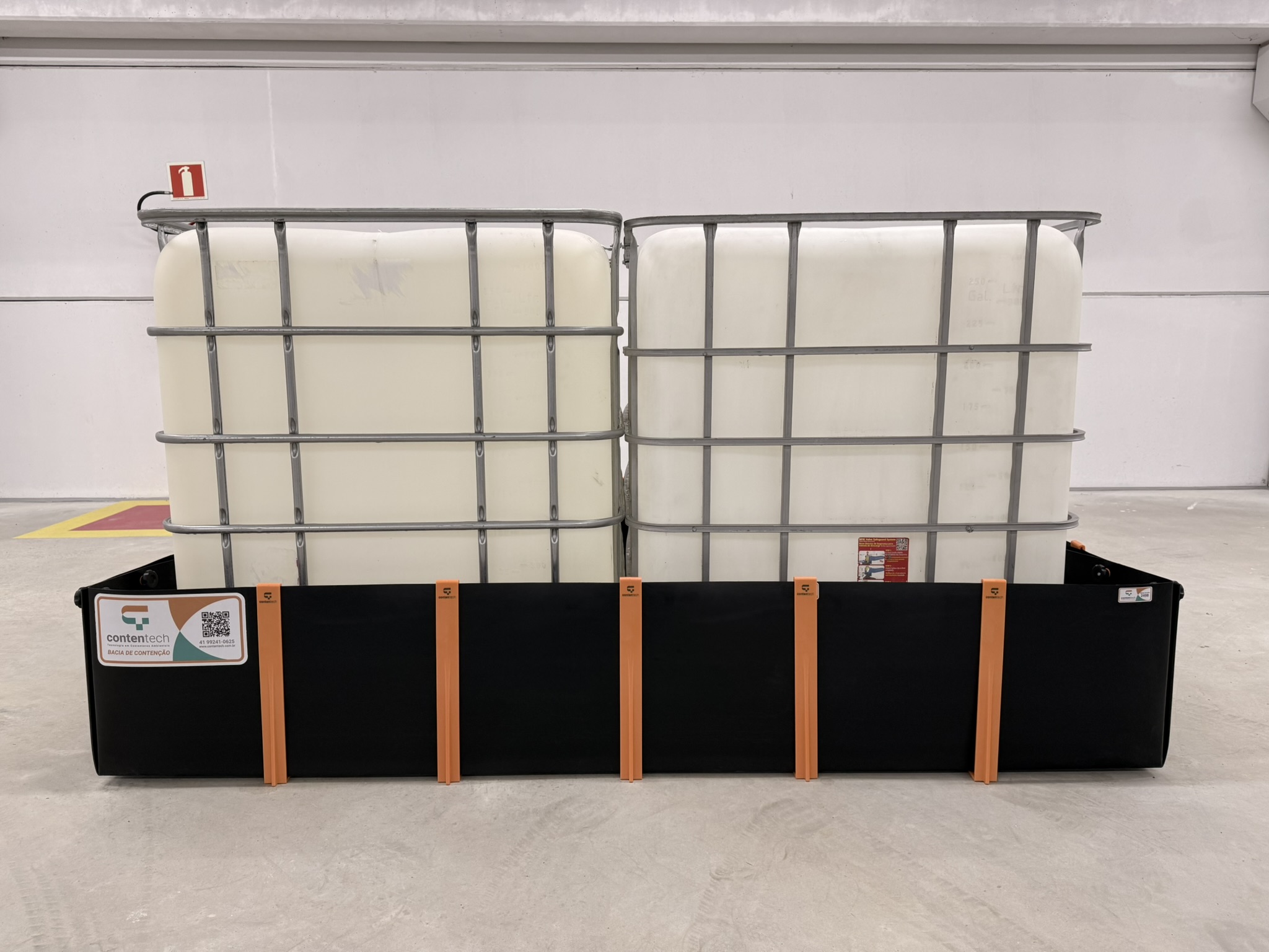 Bacia de Contenção para 2 IBC - 2,20m x 1,40m x 0,40m